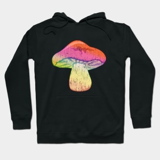 colorful, tie-dye mushroom Hoodie